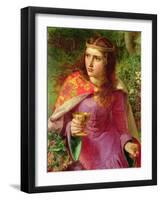 Queen Eleanor, Wife of King Henry Ii, 1858 (Oil on Canvas)-Anthony Frederick Augustus Sandys-Framed Giclee Print