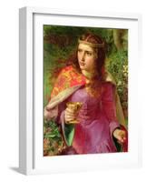 Queen Eleanor, Wife of King Henry Ii, 1858 (Oil on Canvas)-Anthony Frederick Augustus Sandys-Framed Giclee Print