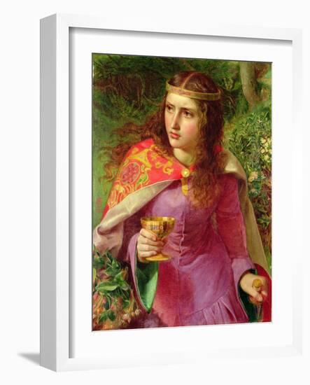 Queen Eleanor, Wife of King Henry Ii, 1858 (Oil on Canvas)-Anthony Frederick Augustus Sandys-Framed Giclee Print