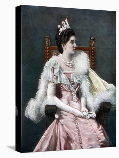 Queen Elena of Italy, Late 19th Century-Giacomo Brogi-Stretched Canvas