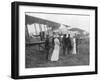 Queen Elisabeth of Belgium Visiting Allied Pilots, C1915-null-Framed Giclee Print