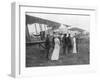 Queen Elisabeth of Belgium Visiting Allied Pilots, C1915-null-Framed Giclee Print