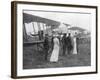 Queen Elisabeth of Belgium Visiting Allied Pilots, C1915-null-Framed Giclee Print