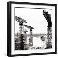 Queen Elizabeth 2 Launch on the Clyde at John Brown's, 1967-null-Framed Photographic Print