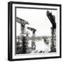 Queen Elizabeth 2 Launch on the Clyde at John Brown's, 1967-null-Framed Photographic Print