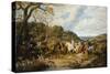 Queen Elizabeth and Her Entourage Riding to the Hunt-Dean Wolstenholme-Stretched Canvas