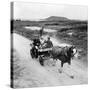 Queen Elizabeth and Prince Charles Touring the Scilly Isles 1967 in a Horse Drawn Cart-null-Stretched Canvas