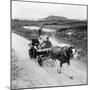 Queen Elizabeth and Prince Charles Touring the Scilly Isles 1967 in a Horse Drawn Cart-null-Mounted Photographic Print