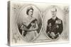 Queen Elizabeth and Prince Philip-null-Stretched Canvas