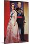 Queen Elizabeth and Prince Phillip-null-Mounted Art Print