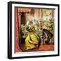Queen Elizabeth and Shakespeare, 16th Century-null-Framed Giclee Print