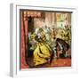 Queen Elizabeth and Shakespeare, 16th Century-null-Framed Giclee Print