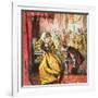 Queen Elizabeth and Shakespeare-English-Framed Giclee Print