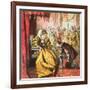 Queen Elizabeth and Shakespeare-English-Framed Giclee Print