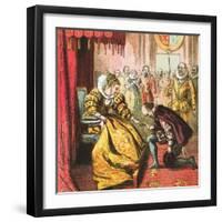 Queen Elizabeth and Shakespeare-English-Framed Giclee Print