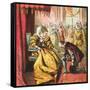 Queen Elizabeth and Shakespeare-English-Framed Stretched Canvas