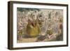 Queen Elizabeth and Sir Walter Raleigh, 1850-John Leech-Framed Giclee Print