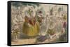 Queen Elizabeth and Sir Walter Raleigh, 1850-John Leech-Framed Stretched Canvas