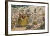 Queen Elizabeth and Sir Walter Raleigh, 1850-John Leech-Framed Giclee Print