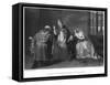 Queen Elizabeth and the Duke of York (King Richard II)-H Robinson-Framed Stretched Canvas