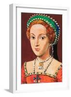 Queen Elizabeth as a Young Woman-Clive Uptton-Framed Giclee Print