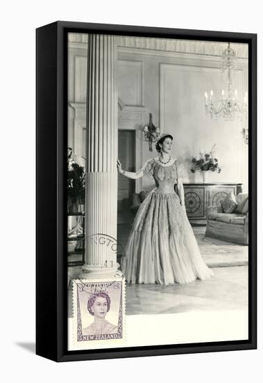 Queen Elizabeth at Home-null-Framed Stretched Canvas