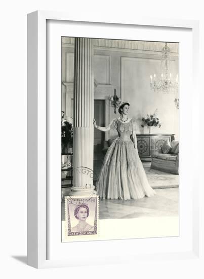 Queen Elizabeth at Home-null-Framed Art Print