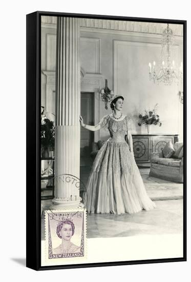 Queen Elizabeth at Home-null-Framed Stretched Canvas