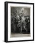 Queen Elizabeth at Tilbury-J. Parker-Framed Art Print