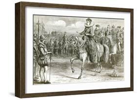 Queen Elizabeth at Tilbury-Matthew White Ridley-Framed Giclee Print