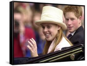 Queen Elizabeth Golden Jubilee Celebrations-null-Framed Stretched Canvas