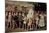 Queen Elizabeth I (1533-1603) Being Carried in Procession (Eliza Triumphans) C.1601-Robert Peake-Mounted Giclee Print