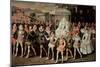 Queen Elizabeth I (1533-1603) Being Carried in Procession (Eliza Triumphans) C.1601-Robert Peake-Mounted Giclee Print