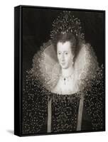 Queen Elizabeth I (1533-1603) from 'Gallery of Portraits', Published in 1833-null-Framed Stretched Canvas