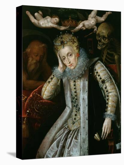 Queen Elizabeth I (1538-1603) in Old Age, C.1610-null-Stretched Canvas