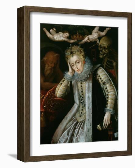 Queen Elizabeth I (1538-1603) in Old Age, C.1610-null-Framed Giclee Print