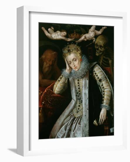 Queen Elizabeth I (1538-1603) in Old Age, C.1610-null-Framed Giclee Print