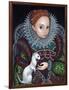 Queen Elizabeth I and an Ermine - a Tudor Portrait-Jasmine Becket-Griffith-Framed Art Print