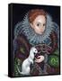 Queen Elizabeth I and an Ermine - a Tudor Portrait-Jasmine Becket-Griffith-Framed Stretched Canvas
