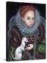 Queen Elizabeth I and an Ermine - a Tudor Portrait-Jasmine Becket-Griffith-Stretched Canvas