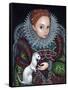 Queen Elizabeth I and an Ermine - a Tudor Portrait-Jasmine Becket-Griffith-Framed Stretched Canvas