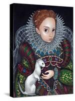 Queen Elizabeth I and an Ermine - a Tudor Portrait-Jasmine Becket-Griffith-Stretched Canvas