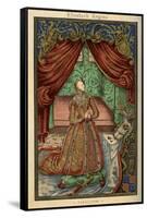 Queen Elizabeth I at Prayer, 1569-null-Framed Stretched Canvas