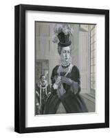 Queen Elizabeth I, Hearing News of the Execution of Mary Queen of Scots-Angus Mcbride-Framed Giclee Print