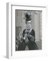 Queen Elizabeth I, Hearing News of the Execution of Mary Queen of Scots-Angus Mcbride-Framed Giclee Print