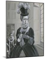 Queen Elizabeth I, Hearing News of the Execution of Mary Queen of Scots-Angus Mcbride-Mounted Giclee Print