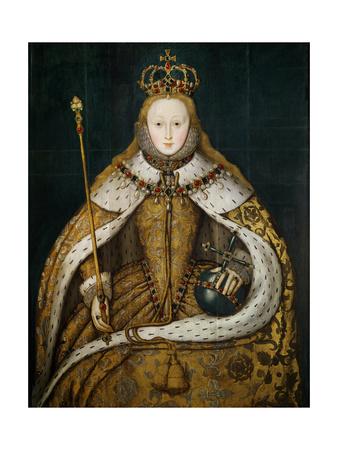 'Queen Elizabeth I in Coronation Robes, circa 1559' Giclee Print