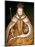 Queen Elizabeth I in Coronation Robes, circa 1559-null-Mounted Giclee Print