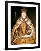 Queen Elizabeth I in Coronation Robes, circa 1559-null-Framed Giclee Print