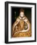 Queen Elizabeth I in Coronation Robes, circa 1559-null-Framed Premium Giclee Print